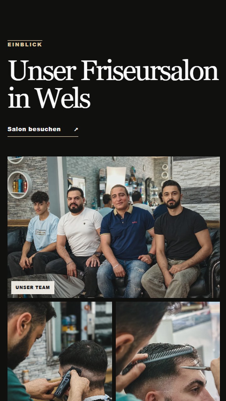 Leistungen und Öffnungszeiten auf der Website von Modern Style